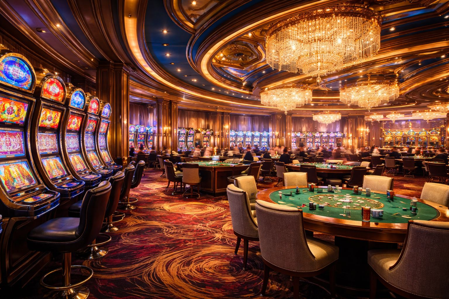 Cảnh sảnh casino đầy màu sắc PP 881